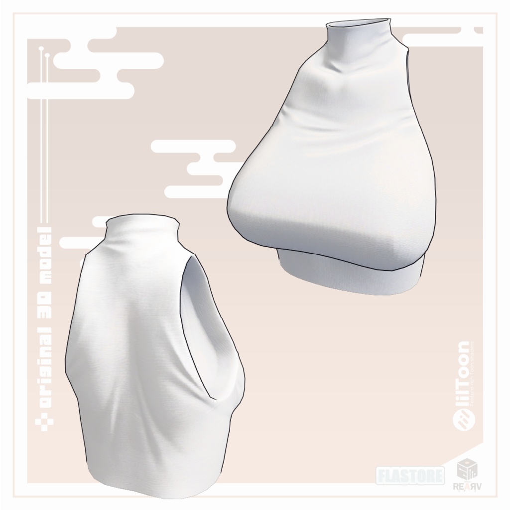 VRChat向けオリジナル3Dモデル「リアーヴちゃん」