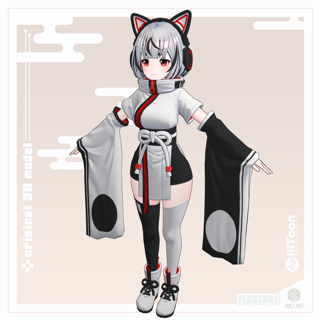 VRChat向けオリジナル3Dモデル「リアーヴちゃん」