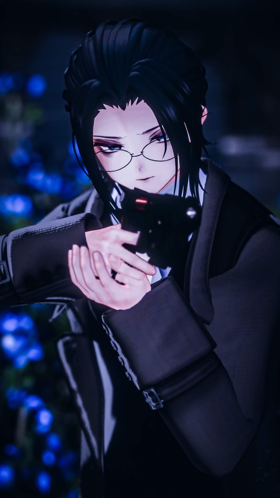 【★BR2周年セール★】葬送の黒&クトネシリカ【全18対応 #VRブラリコ 衣装&銃器】