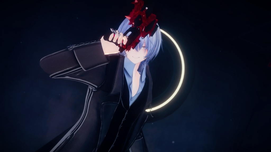 【★BR2周年セール★】葬送の黒&クトネシリカ【全18対応 #VRブラリコ 衣装&銃器】
