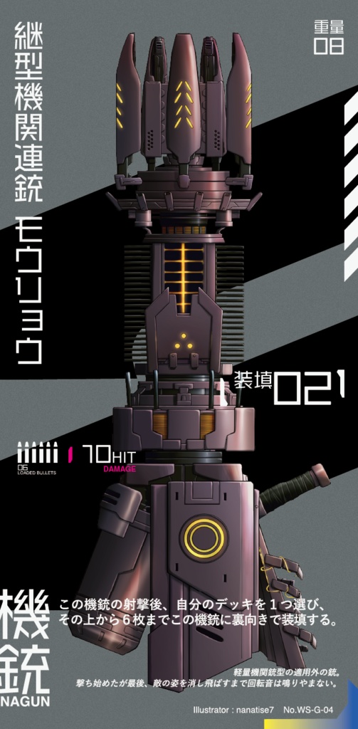 【#VRガンナガン】BLOCK2 機銃 -N.A.Gun-【全３種 】