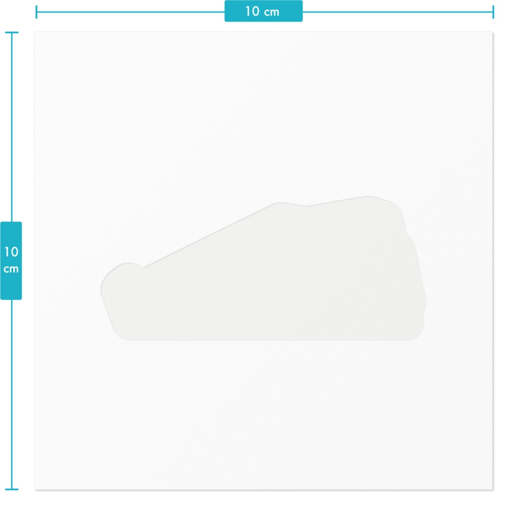 スニーカーのステッカー シール (100mm x 100mm)