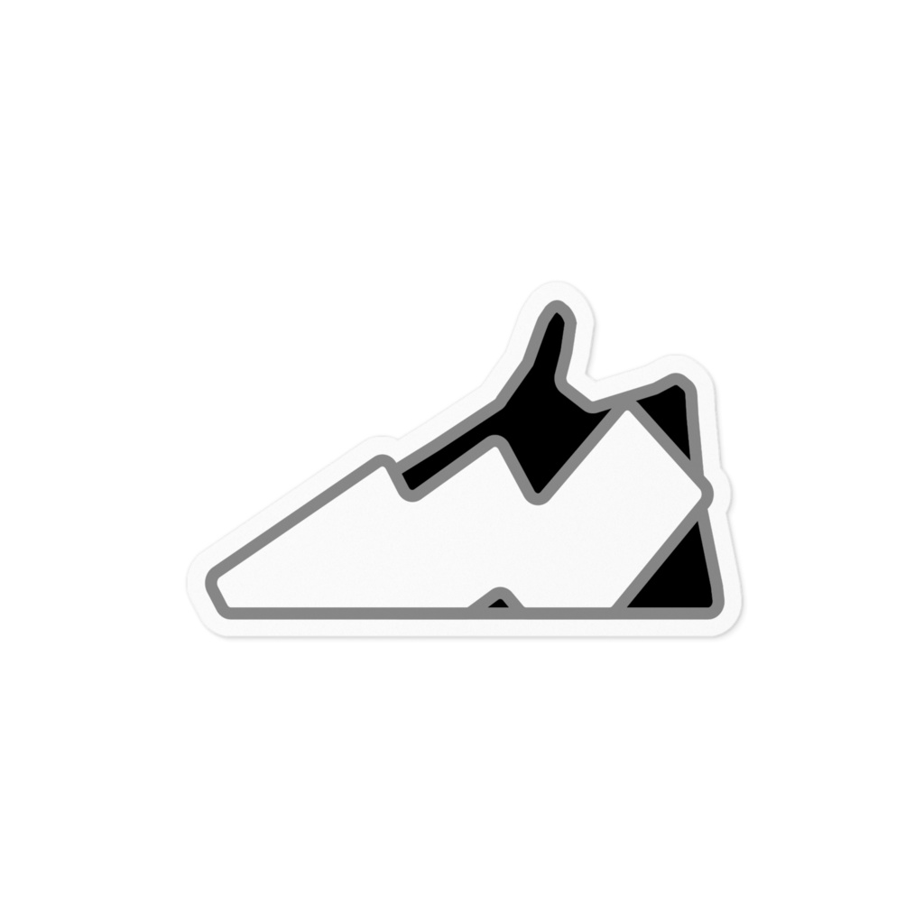 スニーカーのステッカー シール (100mm x 100mm)