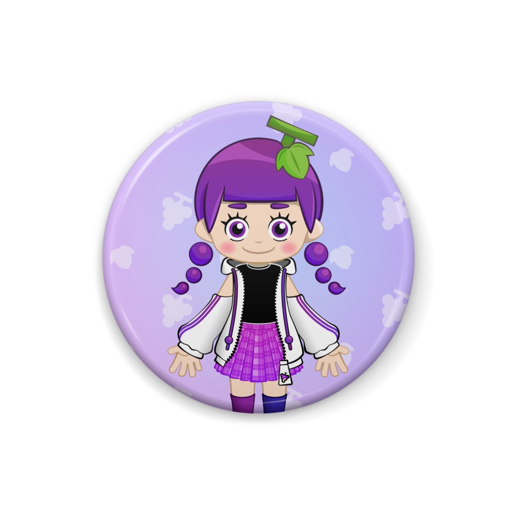 ぶどうちゃん新衣装🍇缶バッジ