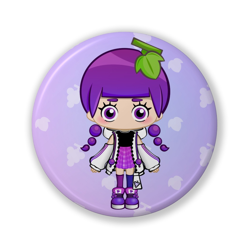 ミニぶどうちゃん新衣装🍇缶バッジ