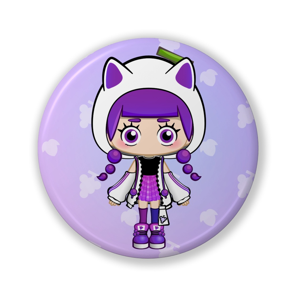 ミニぶどうちゃん新衣装フードver🍇缶バッジ