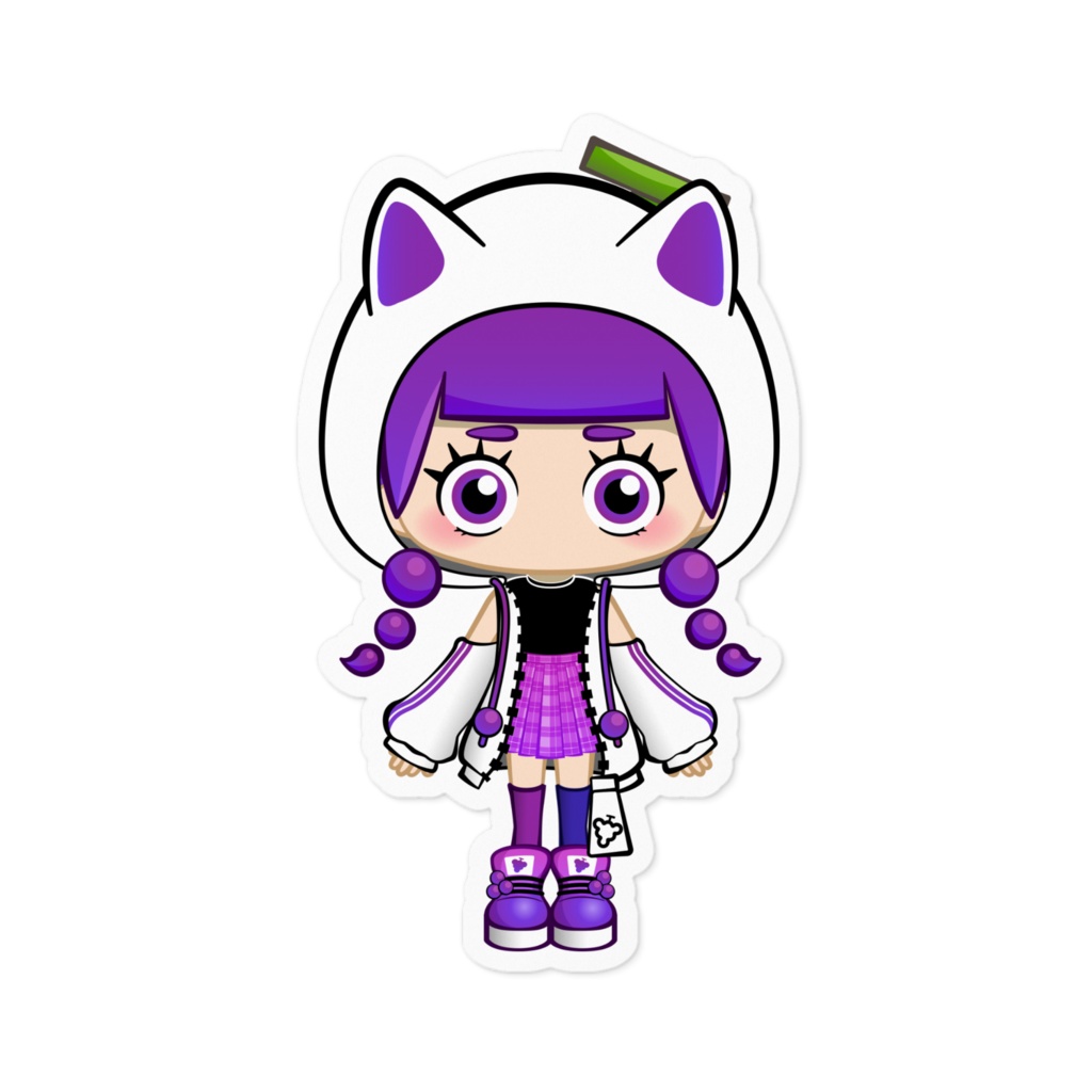 ミニぶどうちゃん新衣装フードver🍇ステッカー