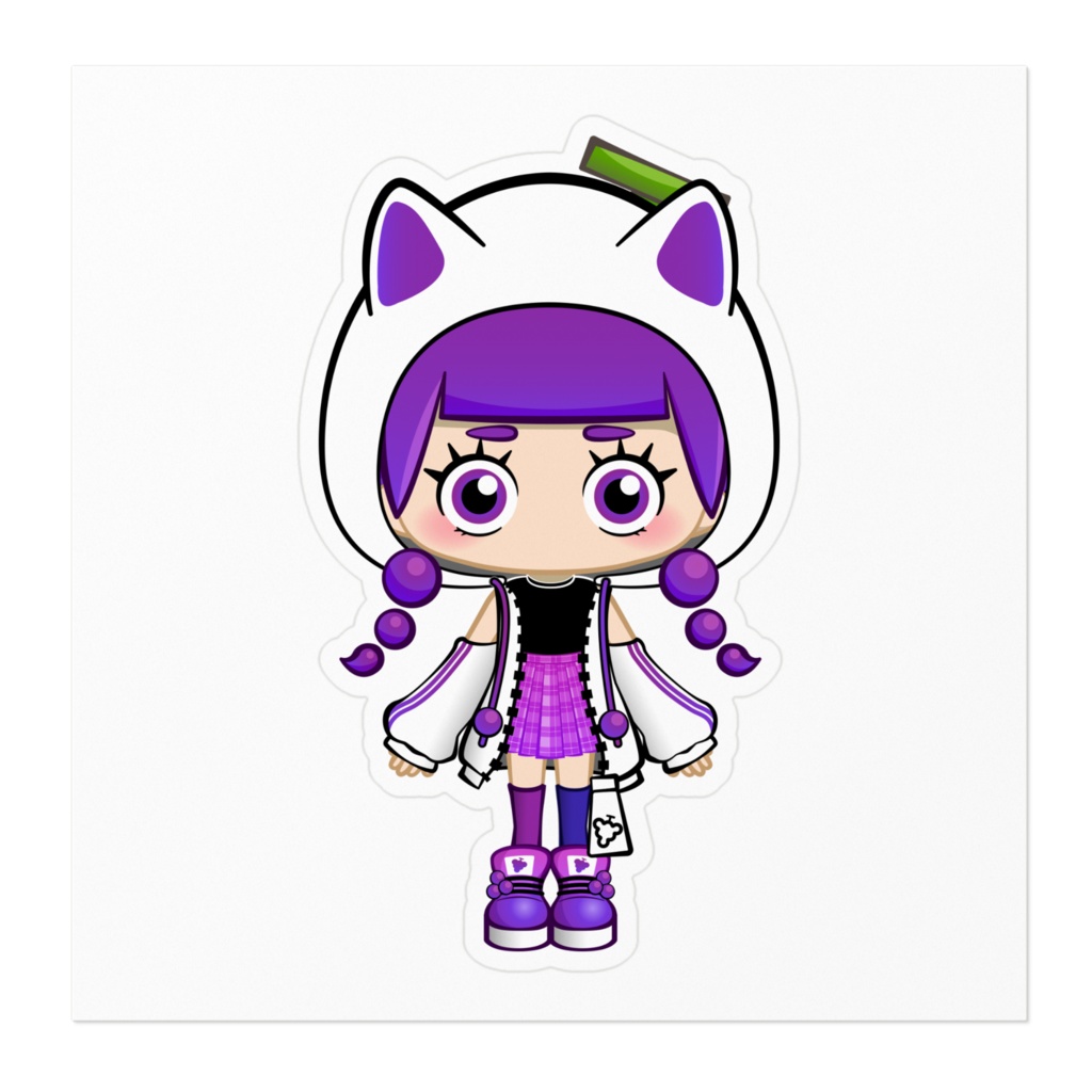 ミニぶどうちゃん新衣装フードver🍇ステッカー