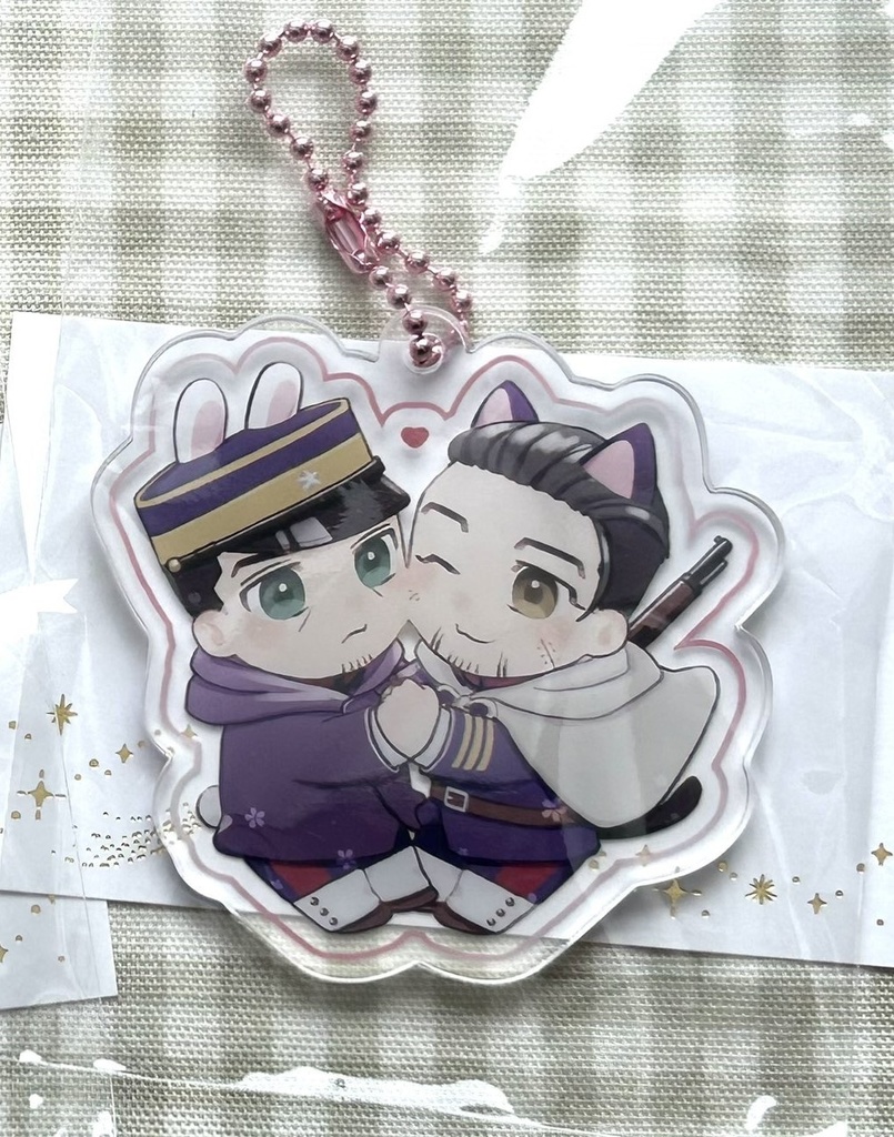 おつきアクキー【ピンク】