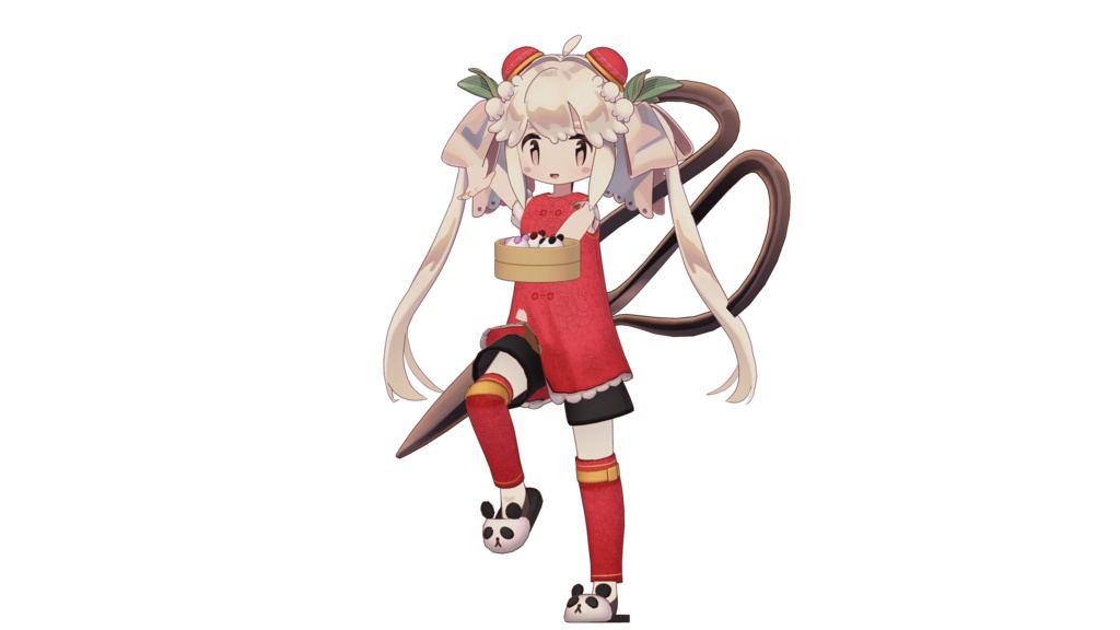 【無料】まんぷく!チャイナ服セット /5アバター対応・ギミック付き/ #YozoLab