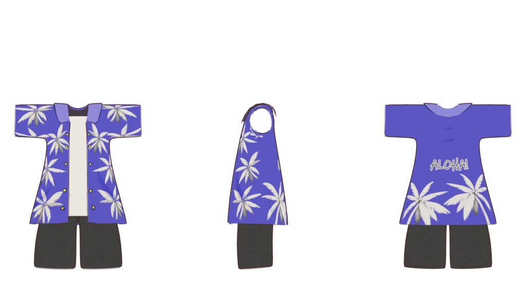 【無料】アロハT /まめひなた・こぐまのルウ対応/