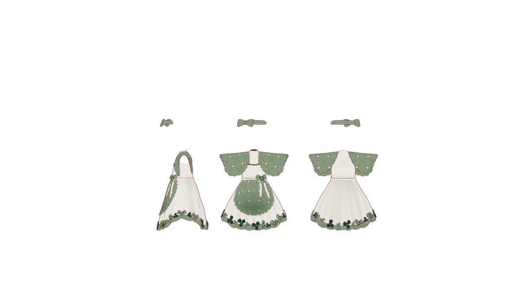 【無料】草原ワンピ /こぐまのルウ対応・まめひなた対応/