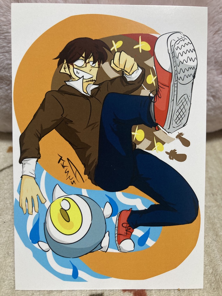 展示会で出展したイラストのポストカード+描き下ろしイラスト