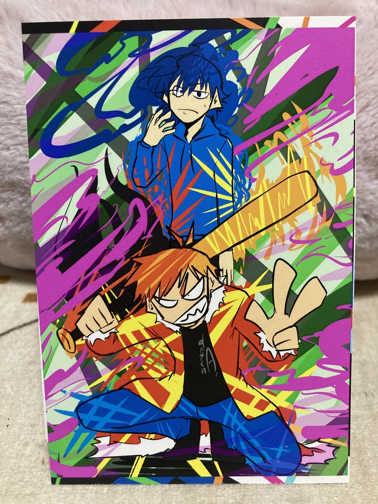 展示会で出展したイラストのポストカード+描き下ろしイラスト