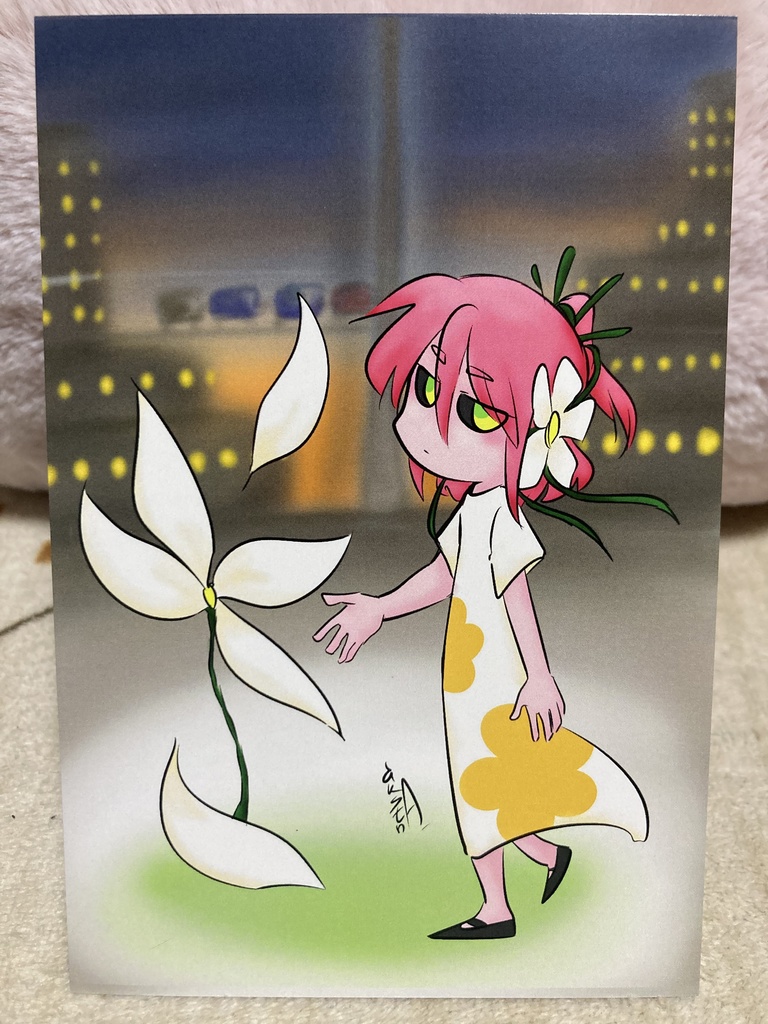 展示会で出展したイラストのポストカード+描き下ろしイラスト