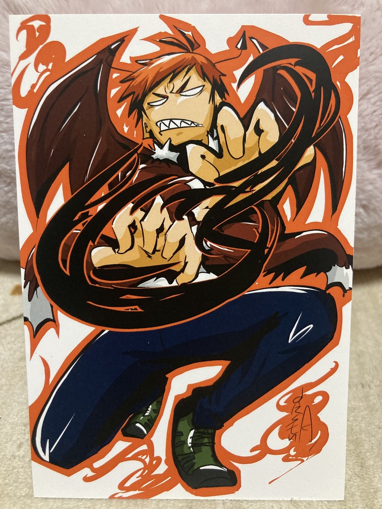 展示会で出展したイラストのポストカード+描き下ろしイラスト