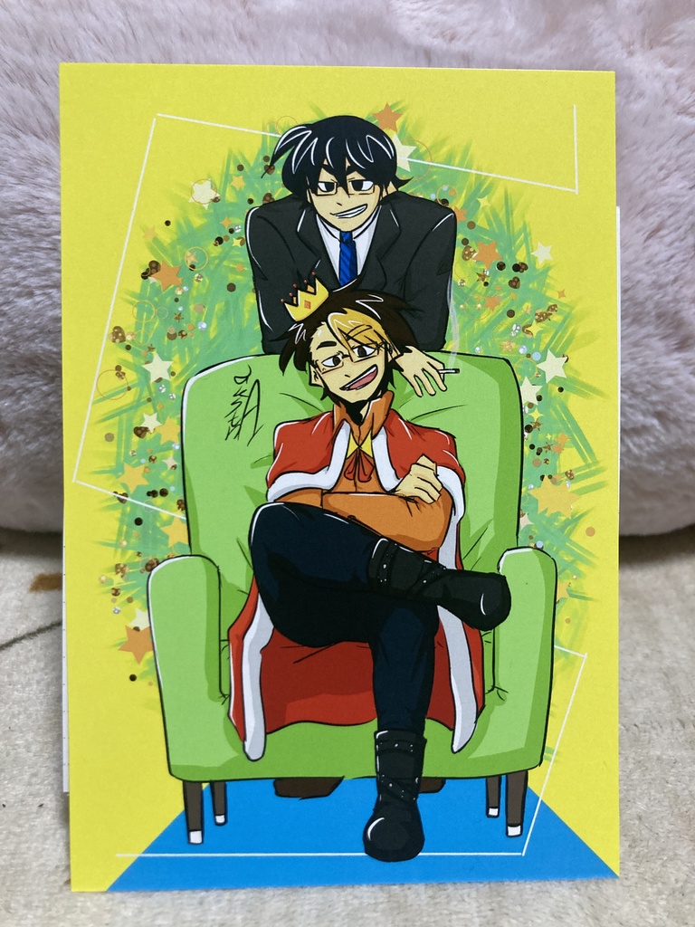 展示会で出展したイラストのポストカード+描き下ろしイラスト