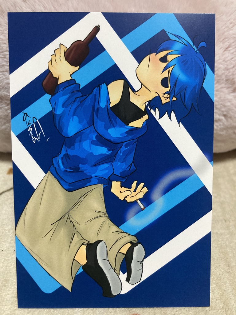 展示会で出展したイラストのポストカード+描き下ろしイラスト