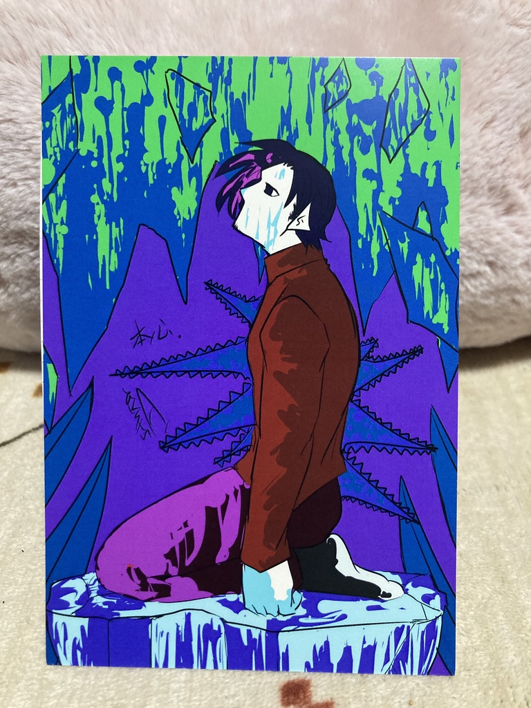 展示会で出展したイラストのポストカード+描き下ろしイラスト