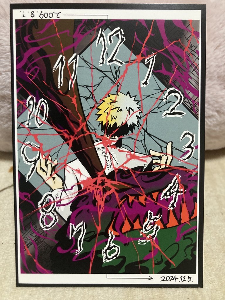 展示会で出展したイラストのポストカード