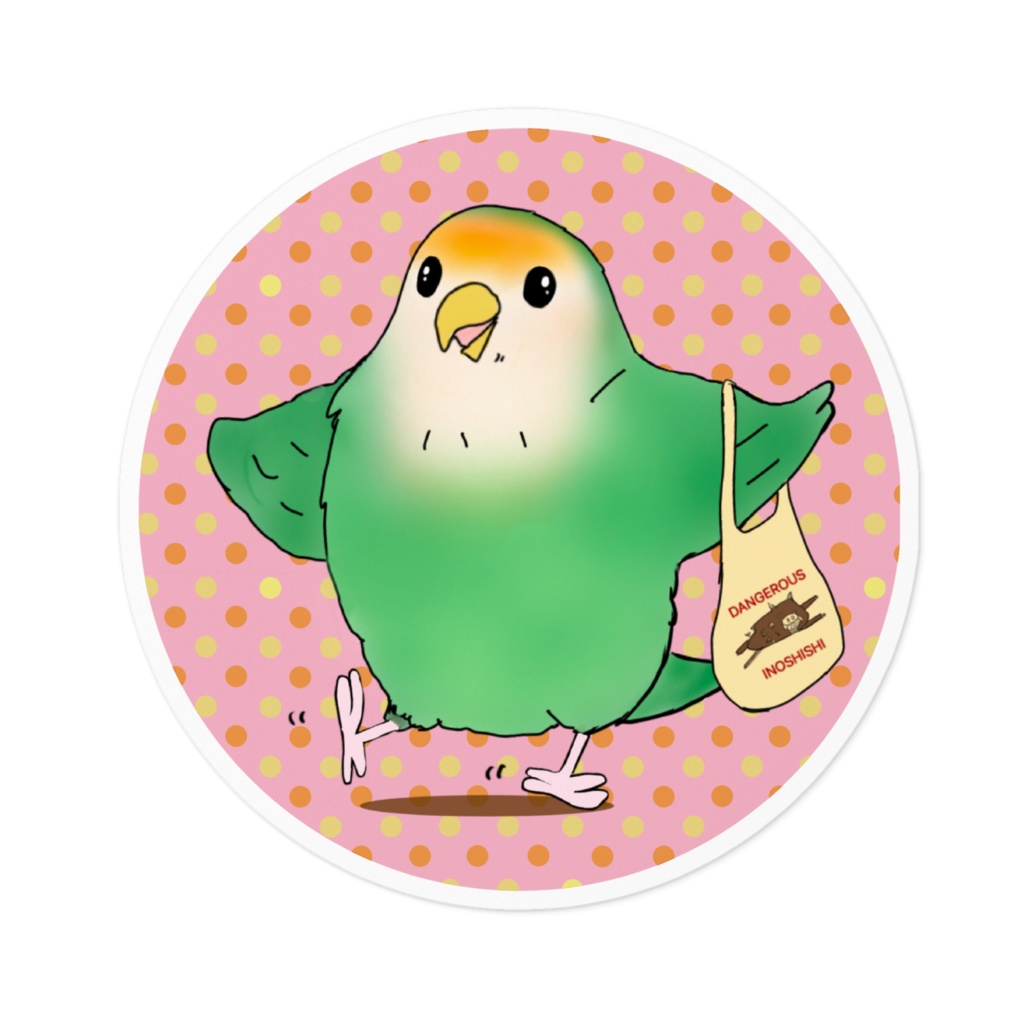 楽しみちゃんステッカー(10cm)