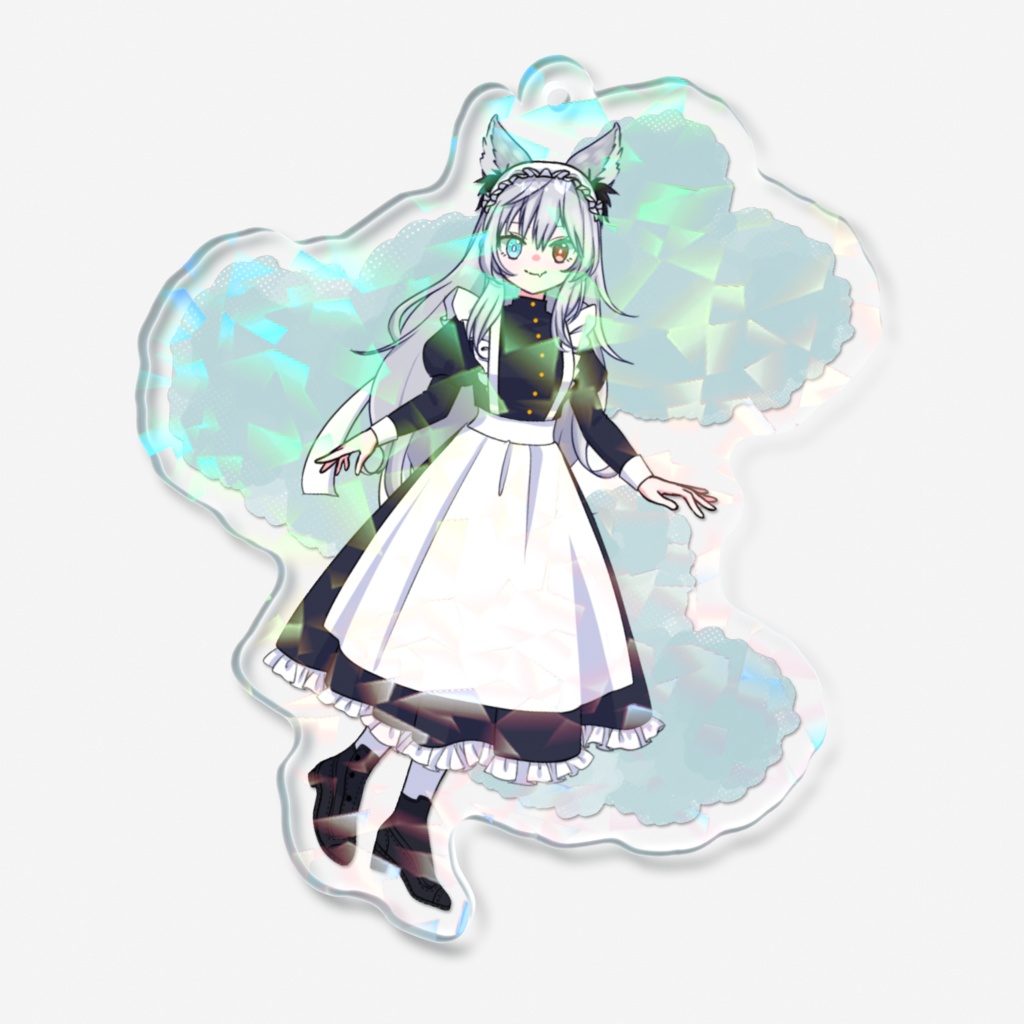 御坂海馨メイドの姿ホログラムアクリルキーホルダー