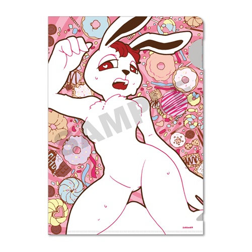 クリアファイル Bunny on Sweets