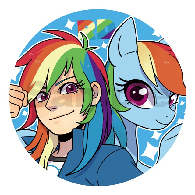 57mm缶バッジ Wダッシィ