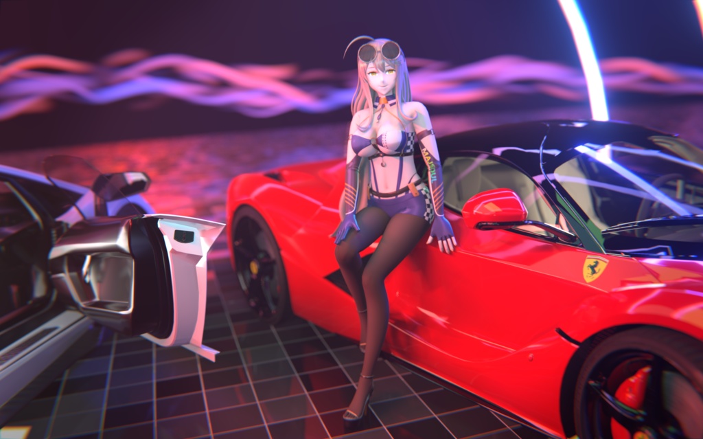 Majsoul Kitami Sawako MMD model