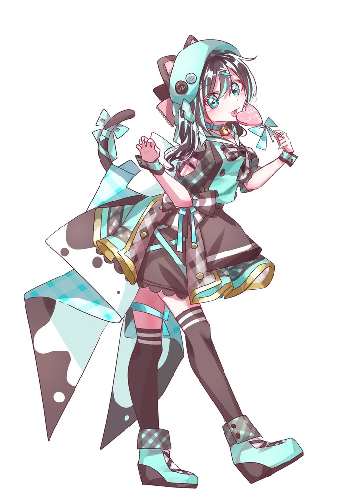 チョコミント猫ちゃんアクリルスタンド