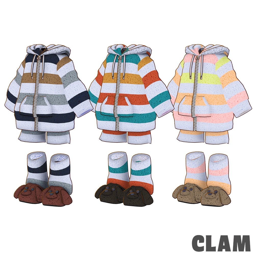 もこもこルームウェア【キプフェル / まめひなた / まめふれんず】