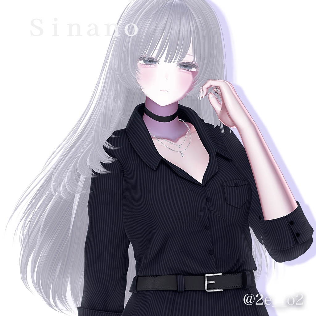 レイヤーロングヘア