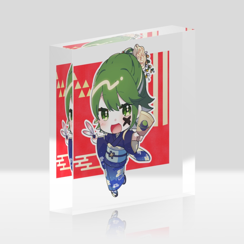 どせいちゃんアクリルブロック新春2024