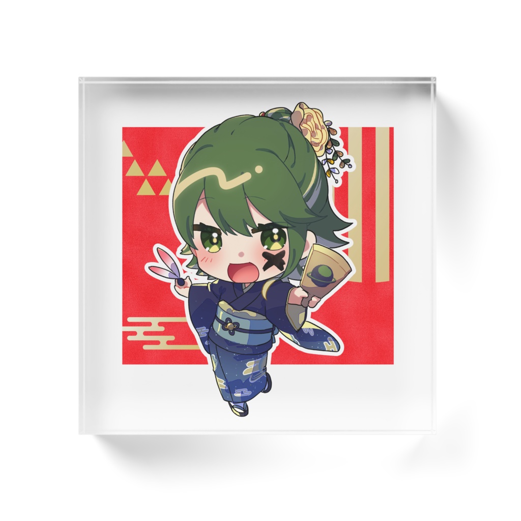 どせいちゃんアクリルブロック新春2024