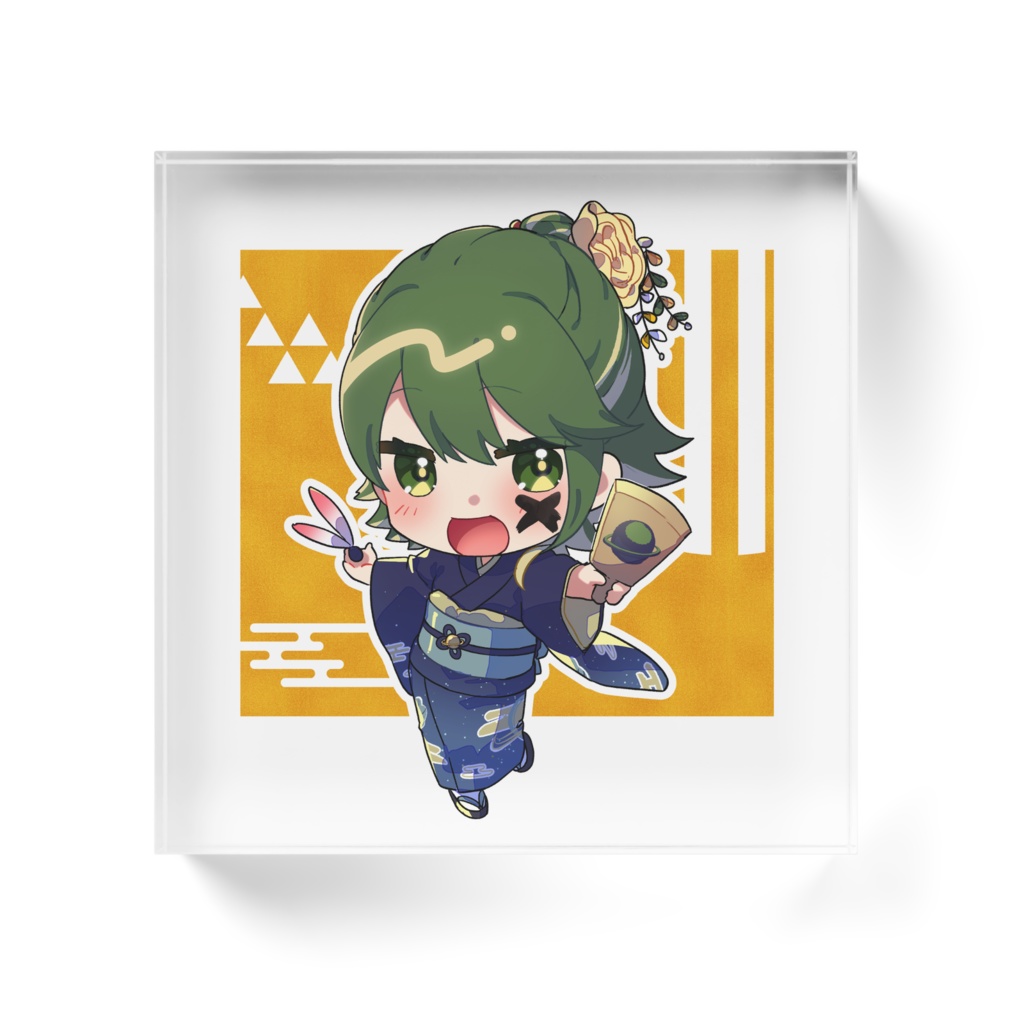 どせいちゃんアクリルブロック新春2024