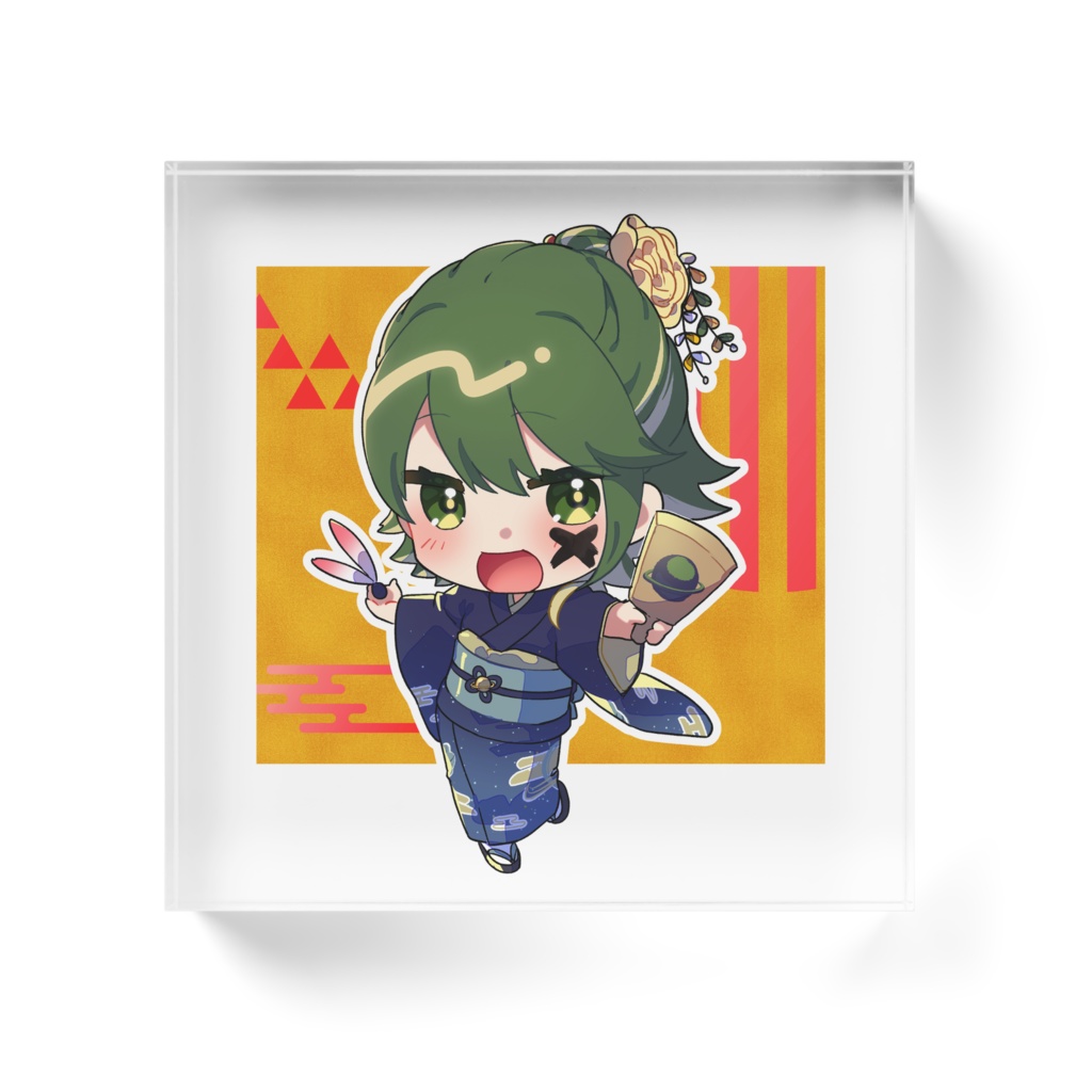 どせいちゃんアクリルブロック新春2024