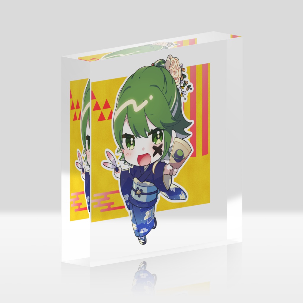 どせいちゃんアクリルブロック新春2024