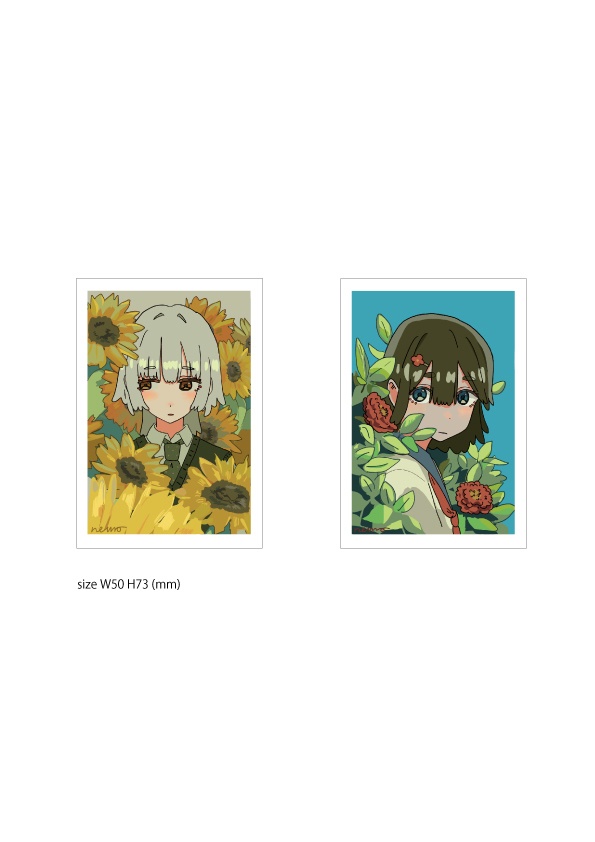 ステッカー２種セット　お花