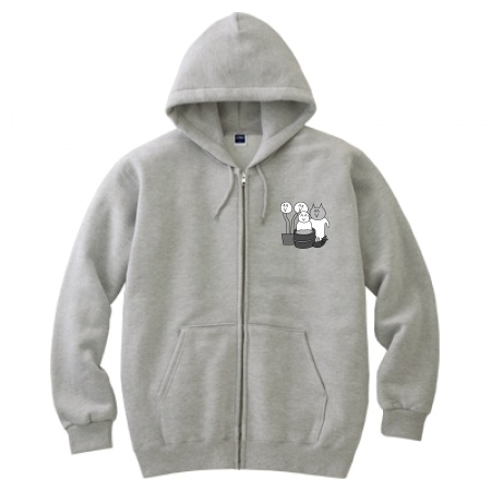 前衛的なパーカー(主張が控えめ)