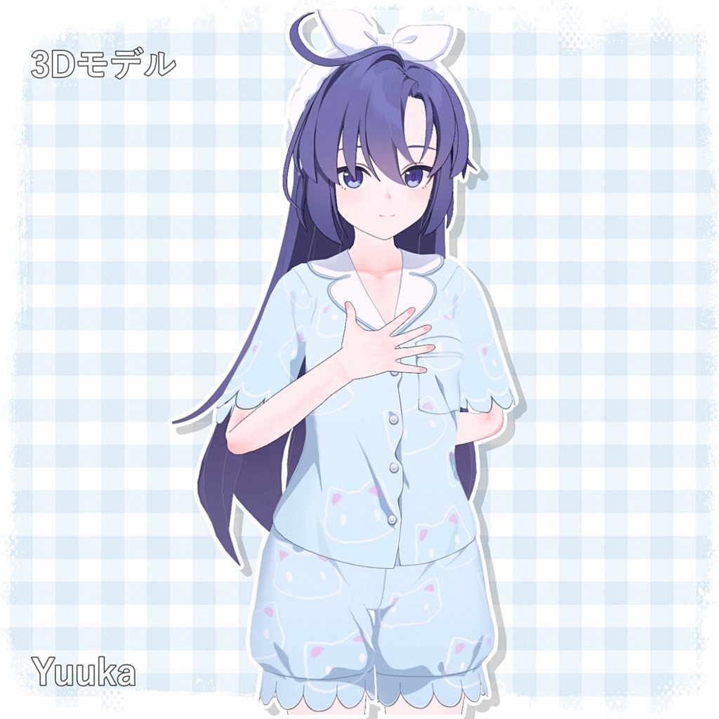Yuuka(Pajamas) 3Dモデル