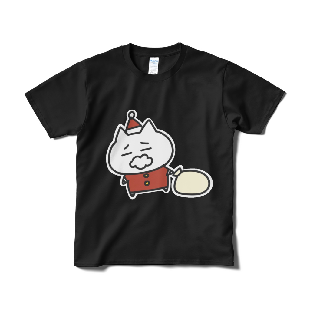 おぶサンタ Tシャツ黒