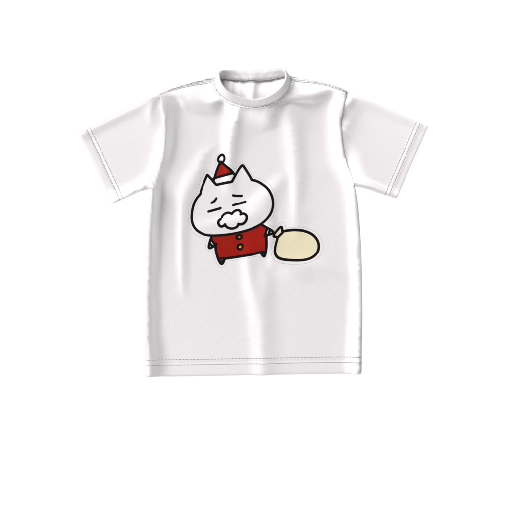 おぶサンタ ビッグシルエットTシャツ 白