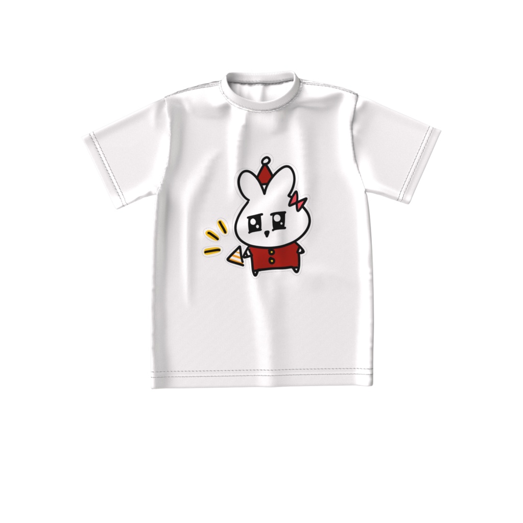こずサンタ ビッグシルエットTシャツ白
