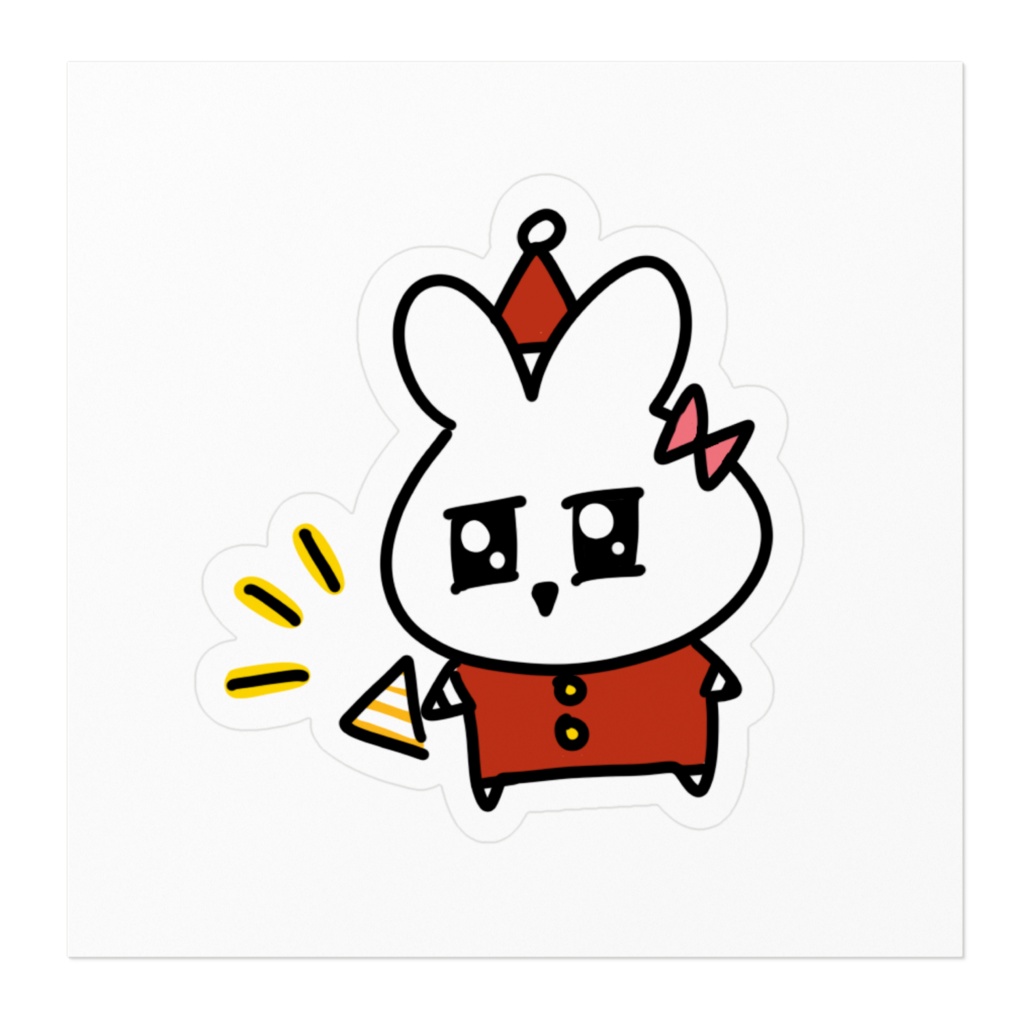 こずサンタ ステッカー