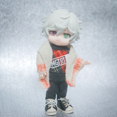 ★2/15 20:30~【1/12ドール服】カーディガン風ポンチョ