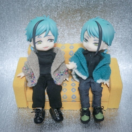 ★2/15 20:30~【1/12ドール服】カーディガン風ポンチョ