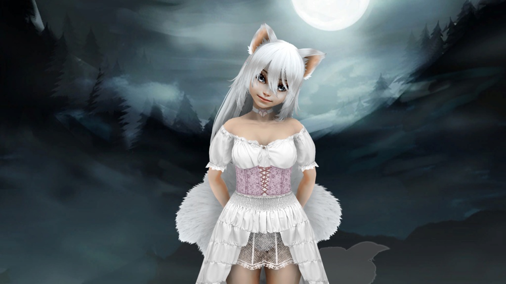 Arctic Kitsune Girl - guwosch - 2/5
