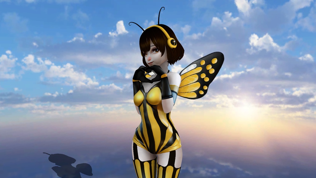 FREE Bee Wings - (Hair attachment - vroidcustomitem)