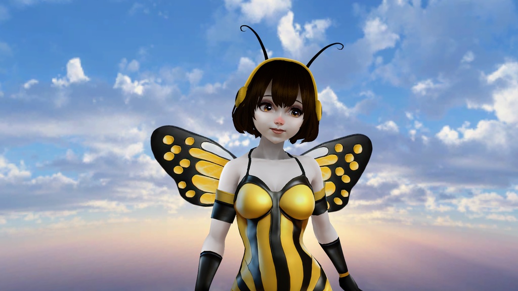 FREE Bee Wings - (Hair attachment - vroidcustomitem)