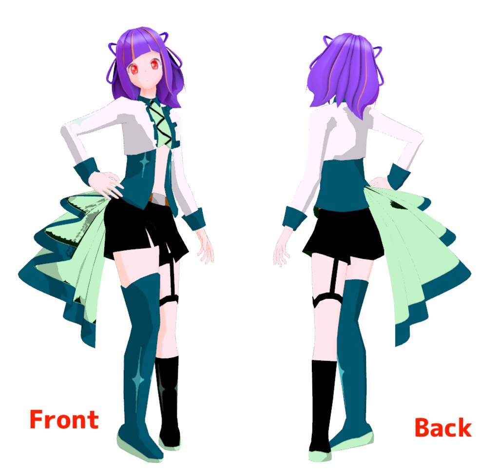 オリジナル3Dモデル『えんえん』ver1.0